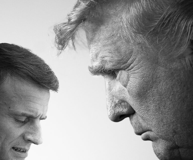 Donald Trump and Emmanuel Macron. Foto: Getty Images
