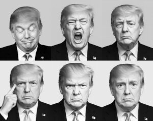 Mnoho masiek Donalda Trumpa