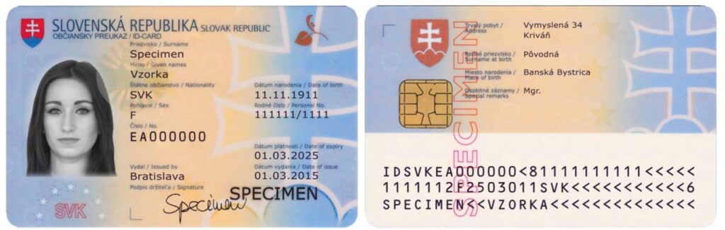 Čipový kontaktný občiansky. Foto: MV SR