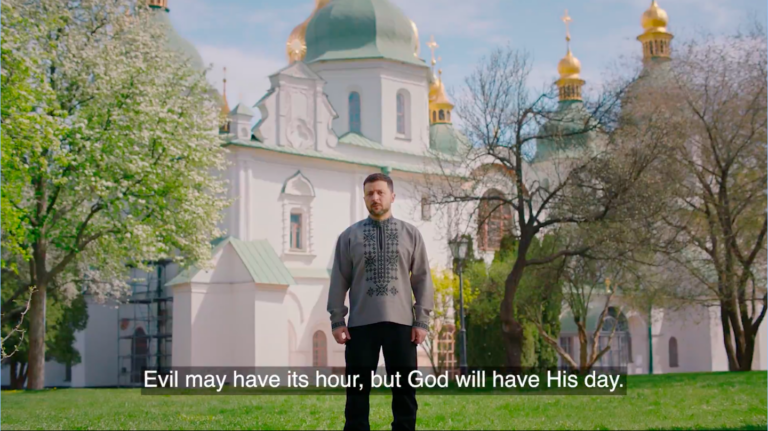 Zelenskyj: Zlo môže mať svoju chvíľu, ale Boh má svoj deň