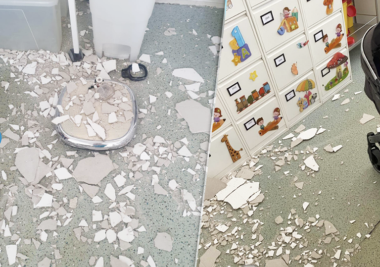 Stíhačka spôsobila otras, v trnavskej poliklinike padla omietka a zranila pacientku