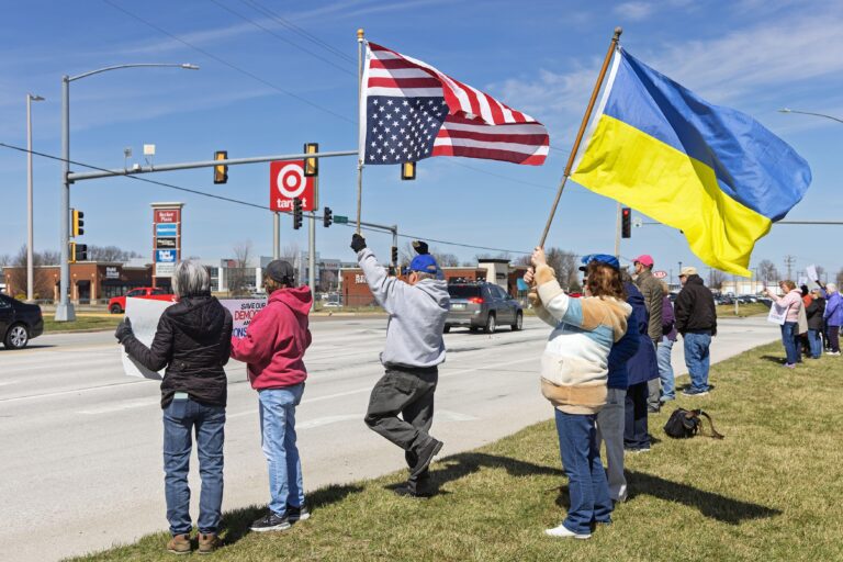 Demonštranti v štáte Iowa. Foto: Keith Turrill / Alamy / Profimedia