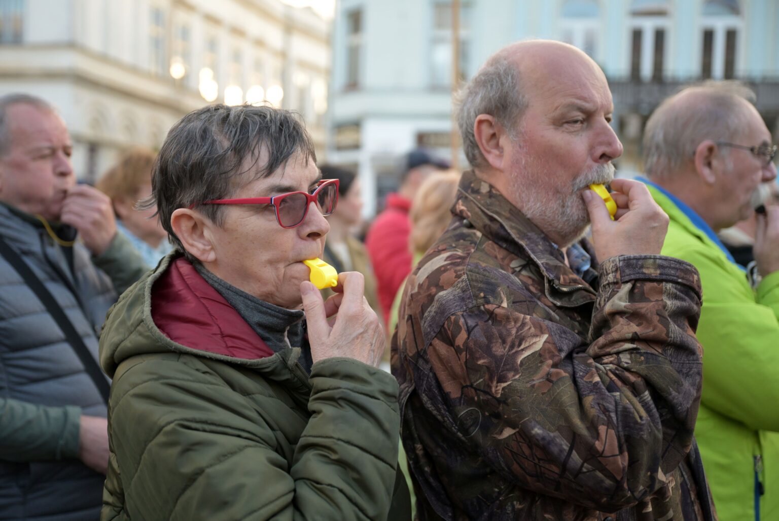 Protest proti novele zákona o mimovládkach v Košiciach 3. apríla 2025. Foto: František Iván/TASR