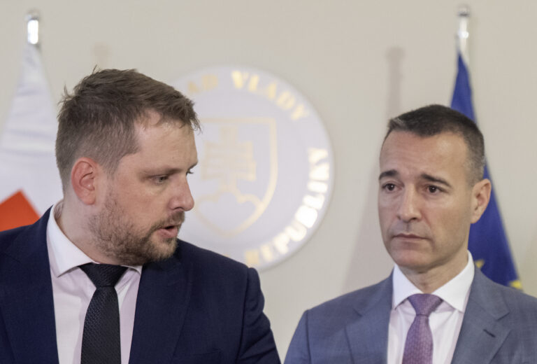 Kamil Šaško a Tomáš Drucker. Foto: Martin Baumann/TASR