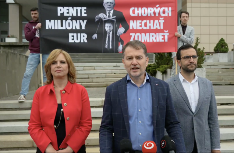 Veronika Remišová, Igor Matovič a Július Jakab. Foto: screenshot FB/ Igor Matovič