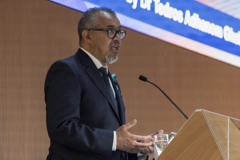 Generálny riaditeľ Svetovej zdravotníckej organizácie (WHO) Tedros Adhanom Ghebreyesus. Foto: TASR / AP