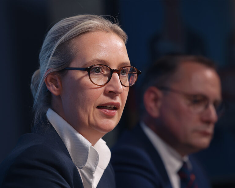 Alice Weidelová a Tino Chrupalla. Foto:  Sean Gallup/Getty Images