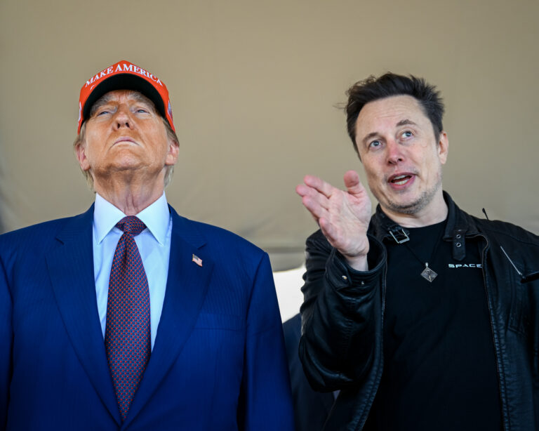 Donald Trump a Elon Musk. Foto: Brandon Bell/Getty Images