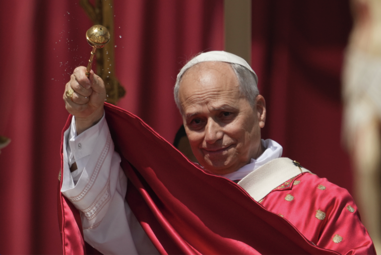 Pápež Lev XIV. Foto: Andrew Medichini/AP Photo