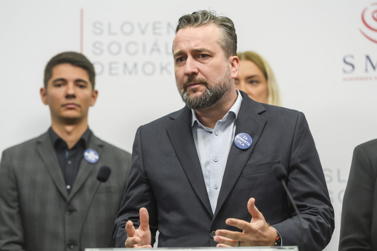 Erik Kaliňák a Ľuboš Blaha. Foto: Jaroslav Novák/TASR