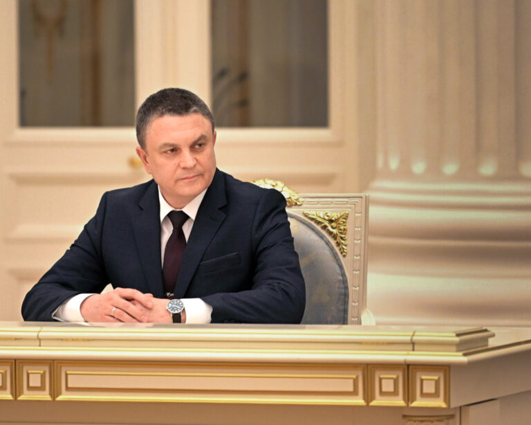 Leonid Pasečnik. Foto: Kremlin Press Office / Handout/Anadolu Agency via Getty Images