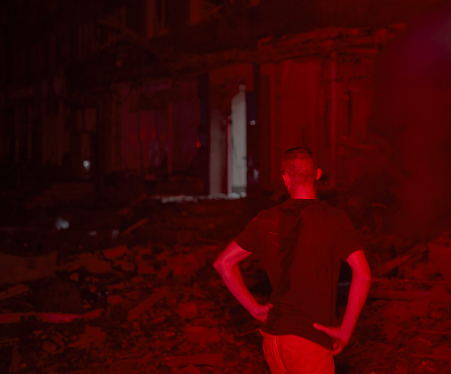 Po dronovom útoku na Kyjev. Foto: Kostiantyn Liberov/Libkos/Getty Images