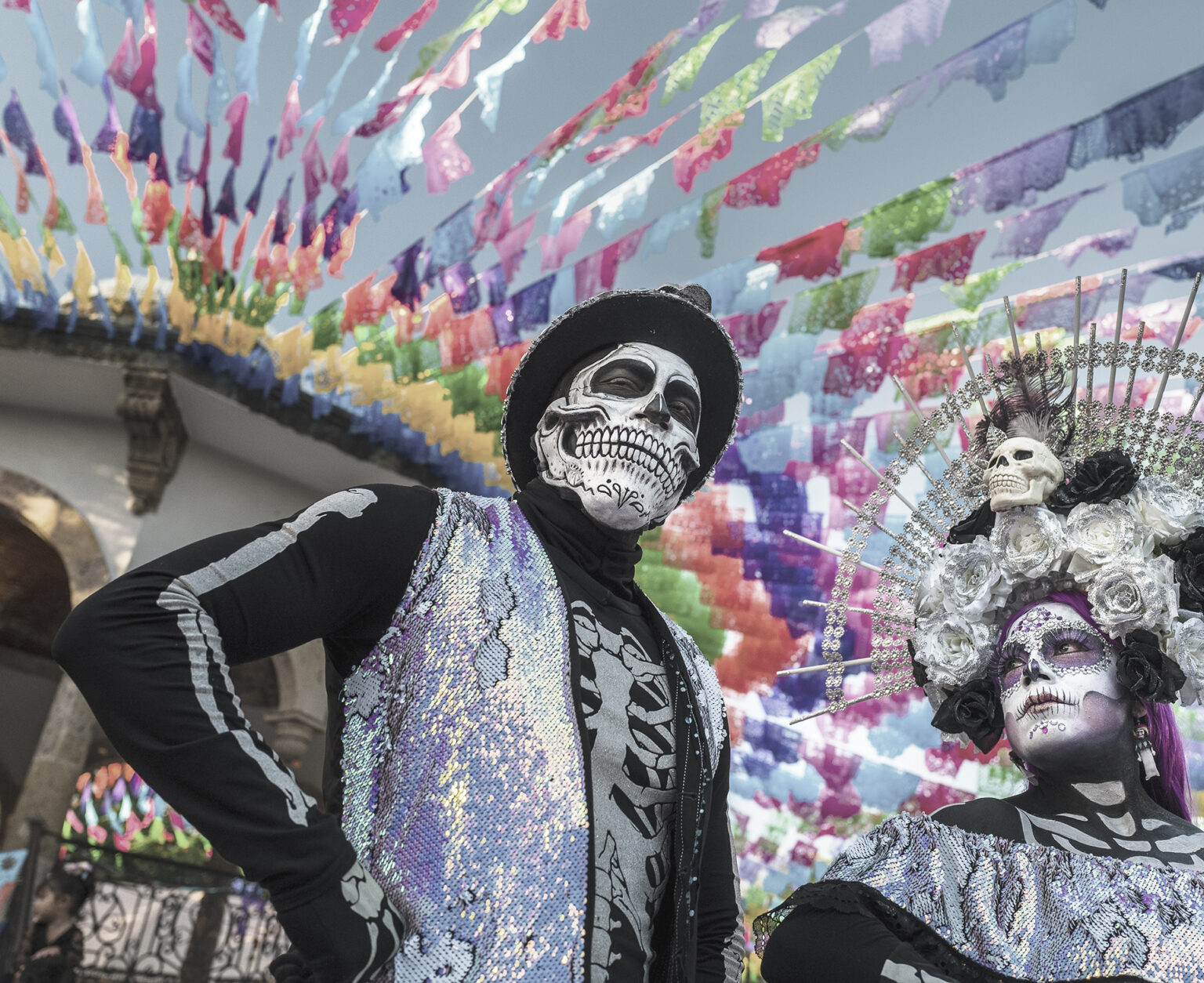Deň mŕtvych (Día de Muertos) je náboženský sviatok, ktorý spája rituály uctievania smrti predhispánskych kultúr s katolíckou tradíciou. Foto: Jan Sochor/Getty Images
