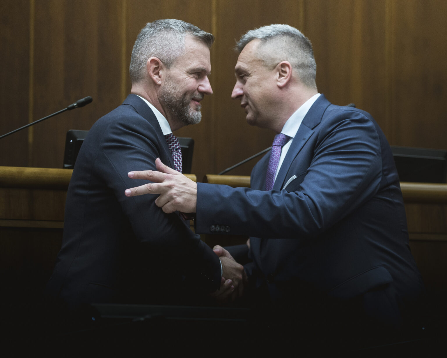 Peter Pellegrini (vľavo). Andrej Danko. Foto: Jakub Kotian/TASR