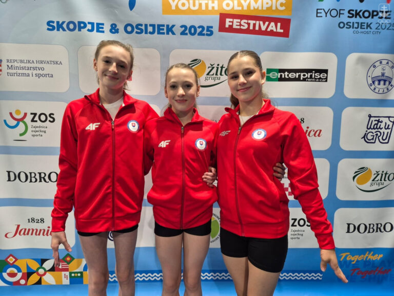 Slovenské gymnastky získali na EYOF historické striebra, atlét bral bronz