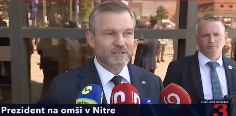 Prezident Pellegrini v Nitre: Slovensko potrebuje zomknutú spoločnosť
