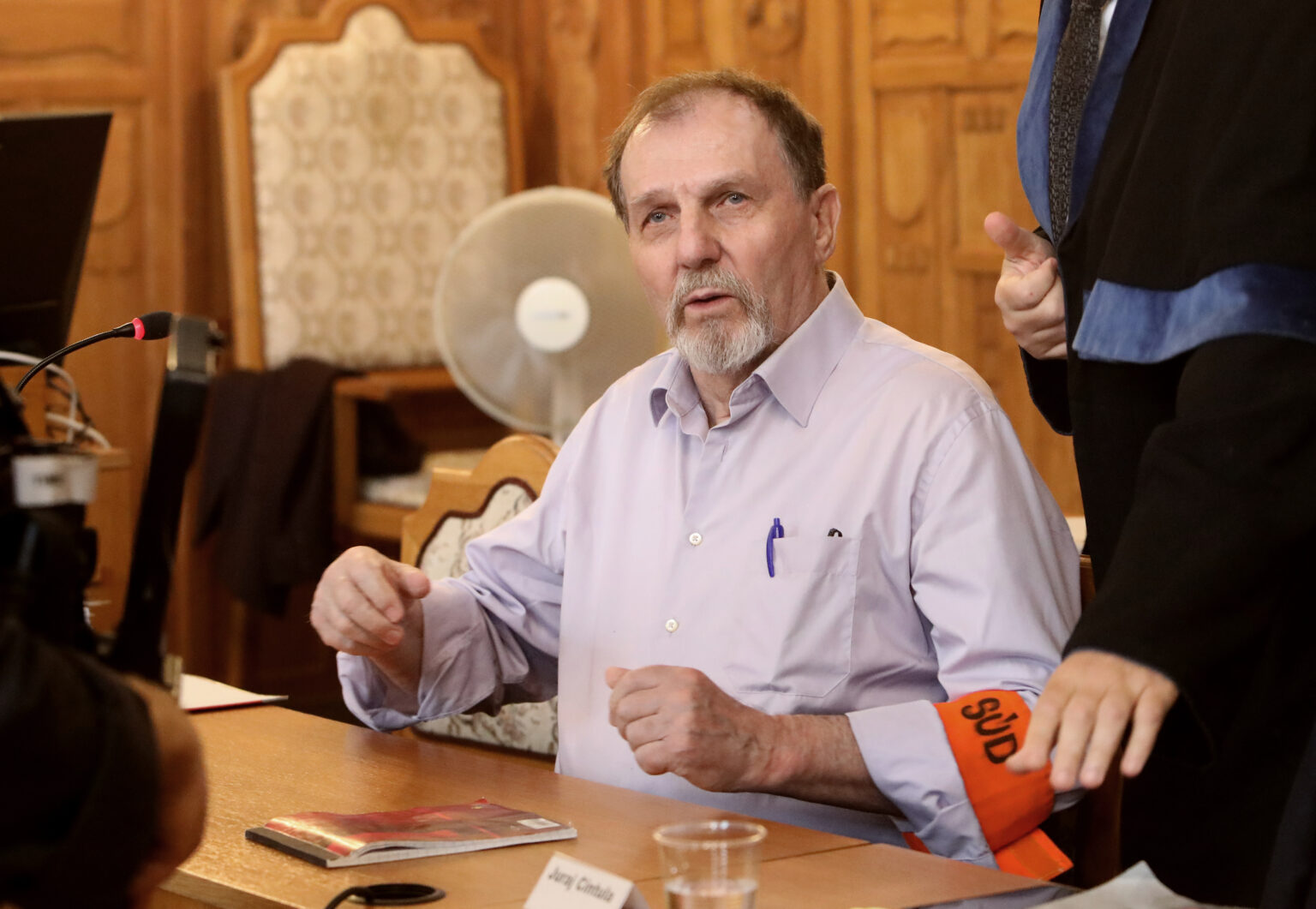 Juraj Cintula v súdnej sieni Špecializovaného trestného súdu v Banskej Bystrici. Foto: Ján Krošlák/TASR