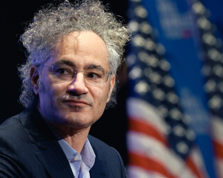 Výkonný šéf spoločnosti Palantir Alex Karp. Foto: Kevin Dietsch/Getty Images