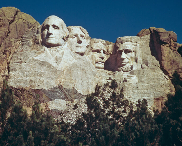 Socha otcov zakladateľov USA v Mount Rushmore. Foto:  Harold M. Lambert/Getty Images