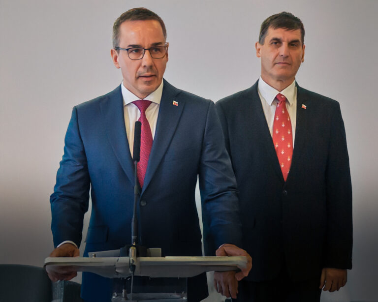 Erik Tomáš a Branislav Ondruš. Foto: Jaroslav Novák/TASR