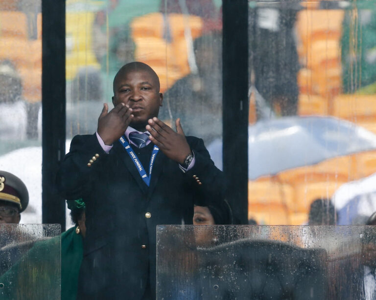 Thamsanqa Jantjie. Foto: Zhang Chen/Zuma Press/Profimedia