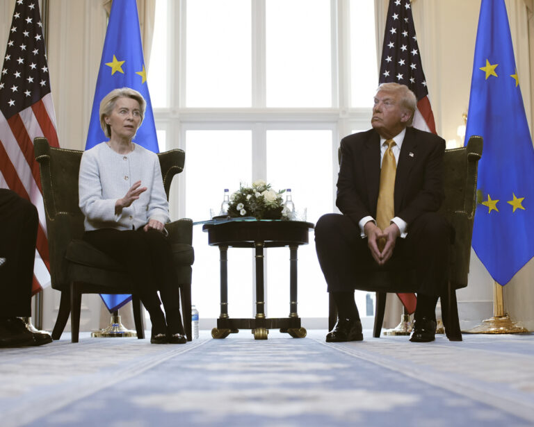 Ursula von der Leyen und  Donald Trump. Foto: Andrew Harnik/Getty Images