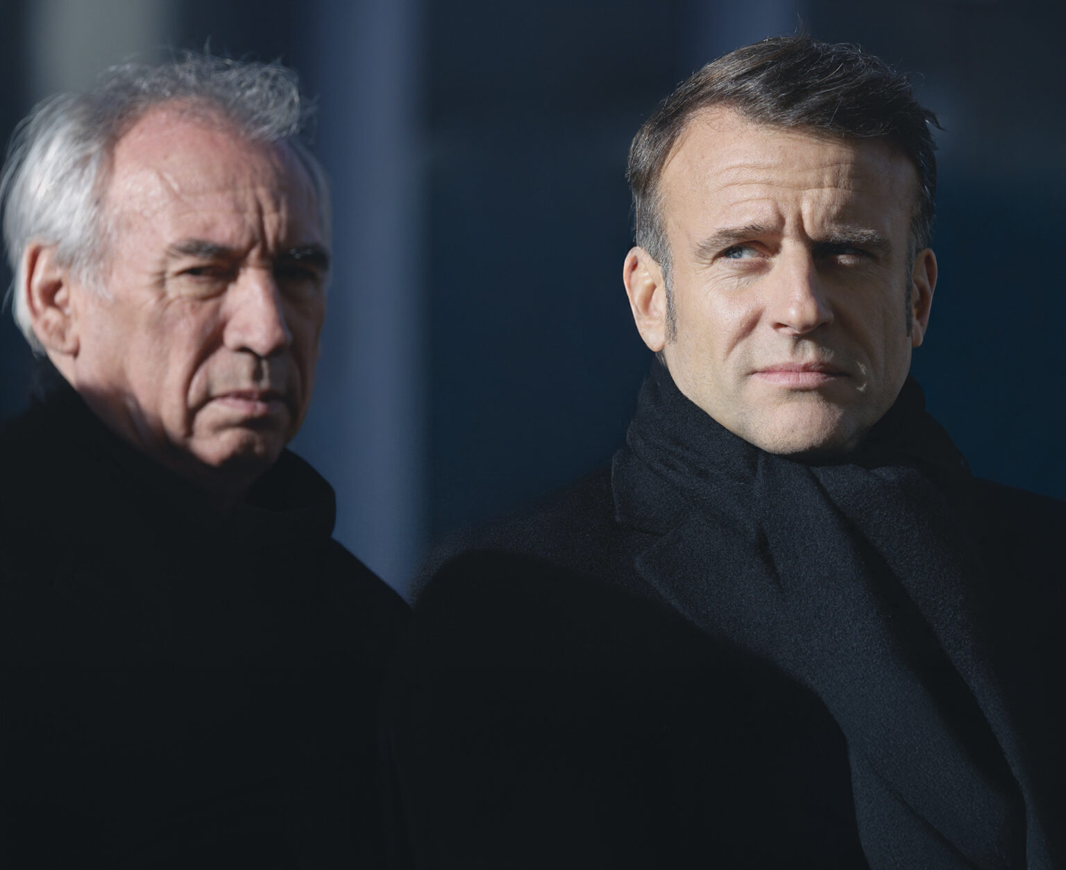 Francois Bayrou a Emmanuel Macron. Foto: Ludovic MARIN / POOL / AFP / Profimedia