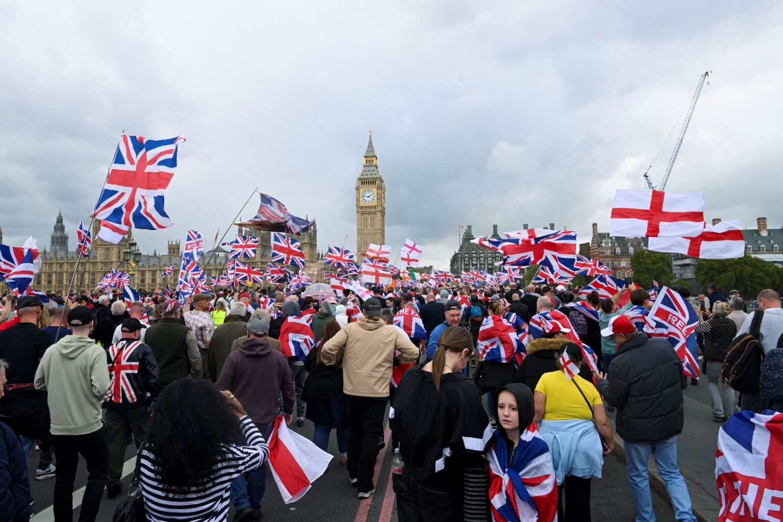 Protest against migration. Photo: Jaimi Joy/Reuters