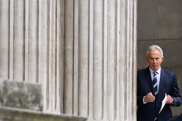 Blair returns to the Middle East, but his return is met with resistance