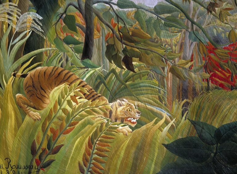 Tiger in a Tropical Storm (Surprised!) by Henri Rousseau Getty Images