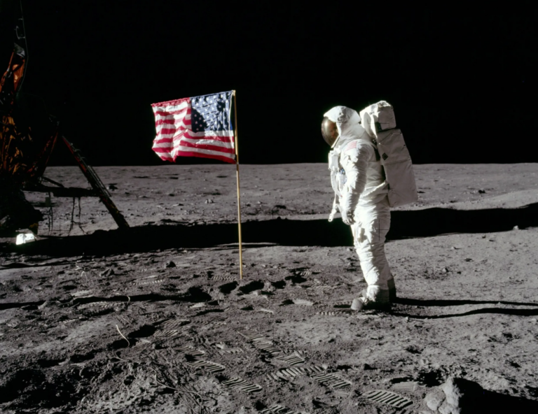 Buzz Aldrin auf dem Mond. Foto: NASA