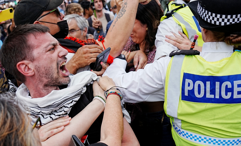 British police arrest around 300 people at Palestine Action protest