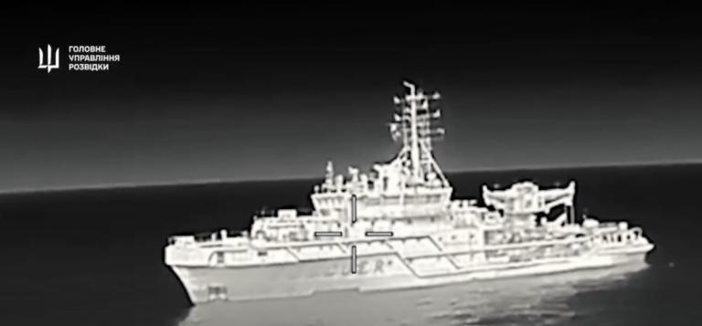 Russian ship crippled by Ukrainian attack near Novorossiysk