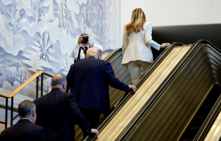 Who stopped the escalator? Probably Trump's videographer, says the UN