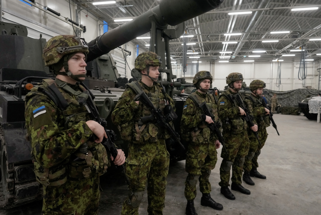 Estonian NATO units. Photo: REUTERS/Ints Kalnins