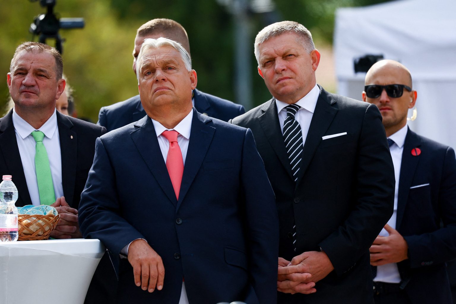 Viktor Orbán and Robert Fico. Photo: Bernadett Szabo/Reuters