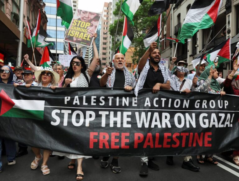 Thousands of Australians in Sydney support Palestine, have doubts about ceasefire