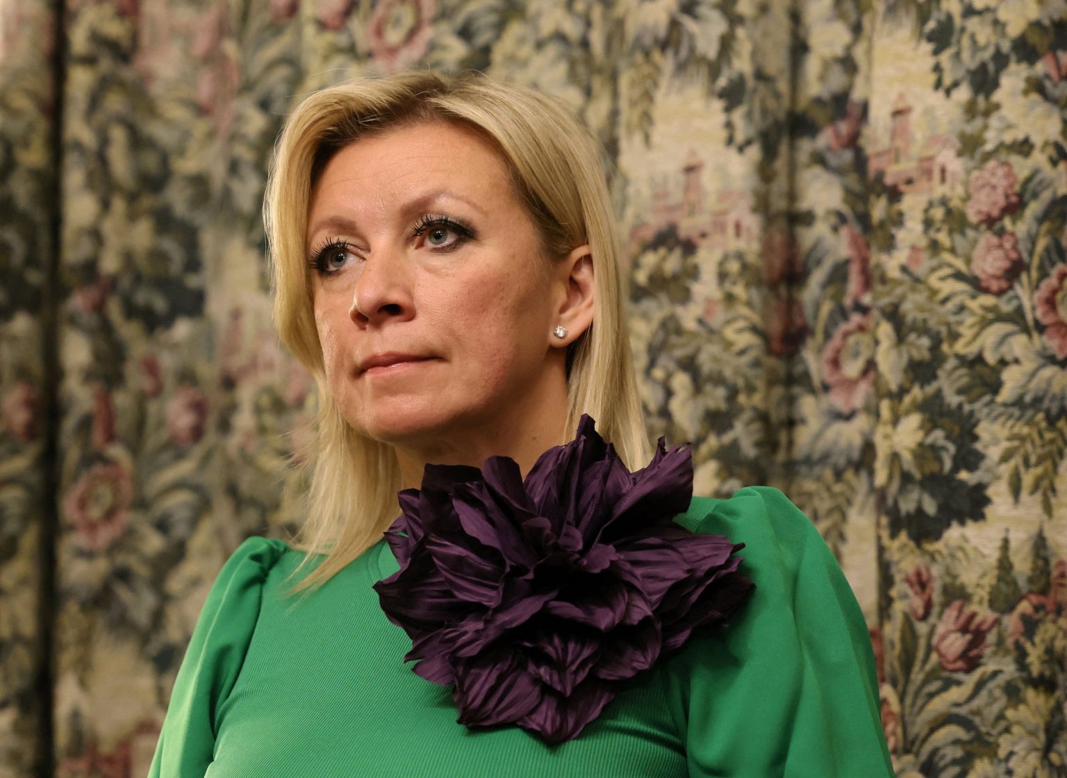 Marija Zacharovová. Foto: Shamil Zhumatov, Pool/Reuters