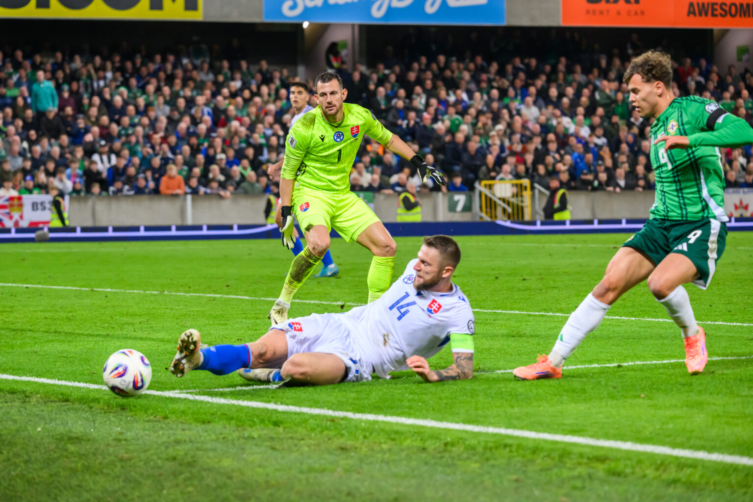 Severné Írsko - Slovensko v Belfaste v piatok 10. októbra 2025. Foto: Jaroslav Novák/TASR