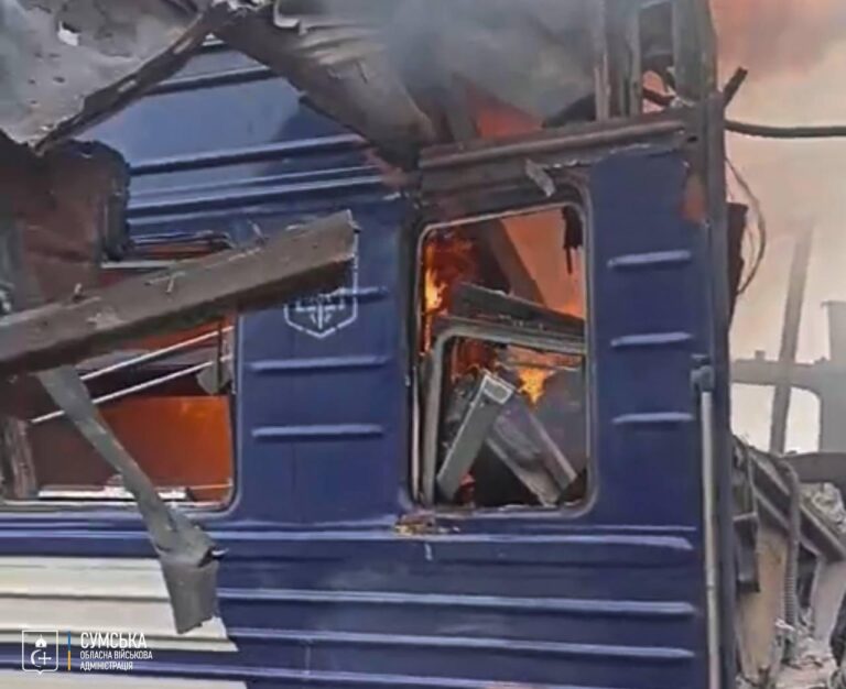 Russia strikes passenger train in Sumy region, dozens reported injured