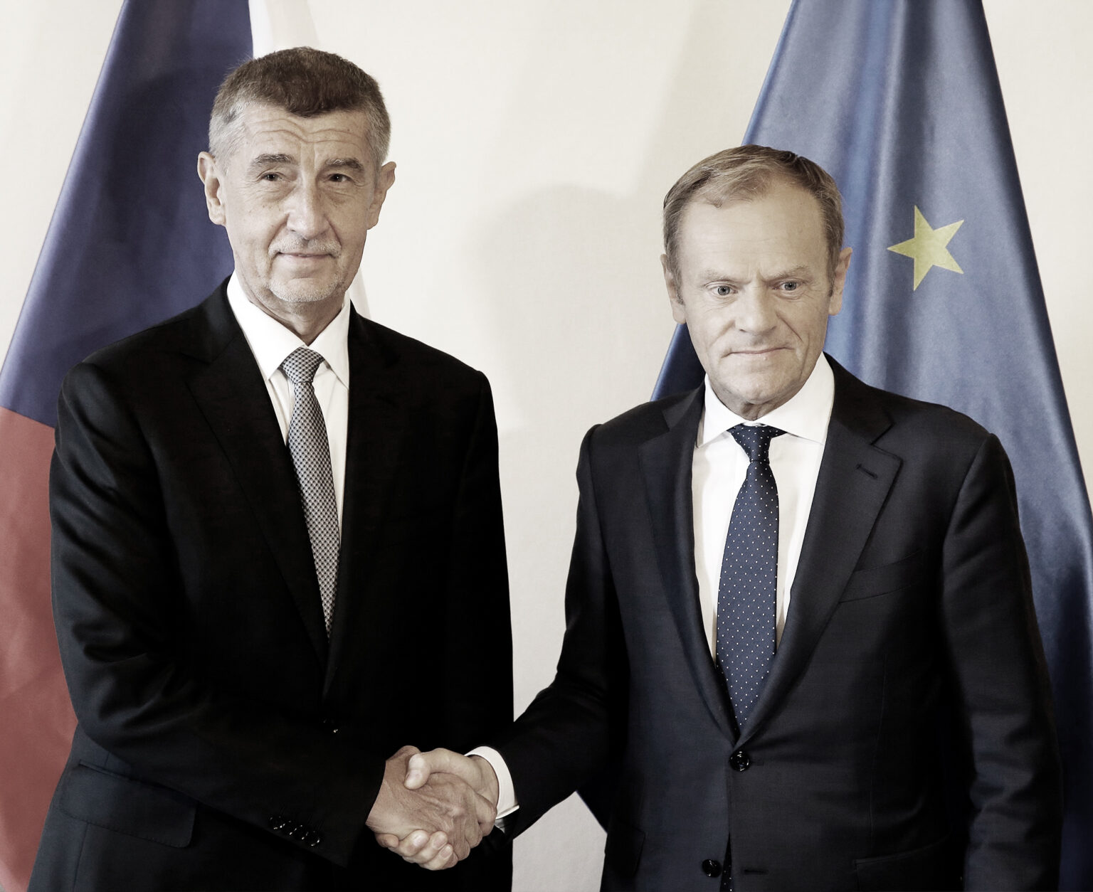 Andrej Babiš a Donald Tusk. Foto: Jan Handrejch/Právo/Profimedia