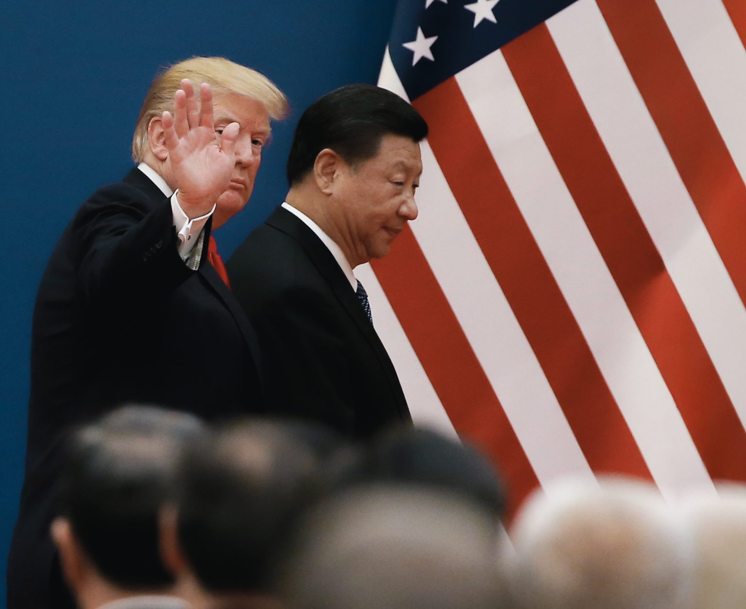 Donald Trump and Xi Jinping. Photo: Thomas Peter-Pool/Getty Images