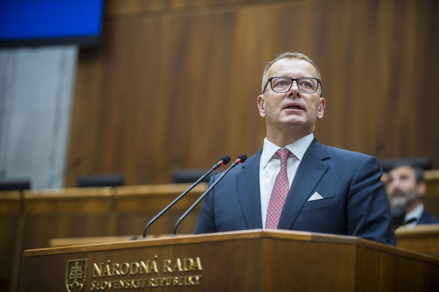 Boris Kollár (Sme rodina) počas ustanovujúcej schôdze NR SR IX. volebného obdobia 25. októbra 2023. Foto: Jakub Kotian/TASR