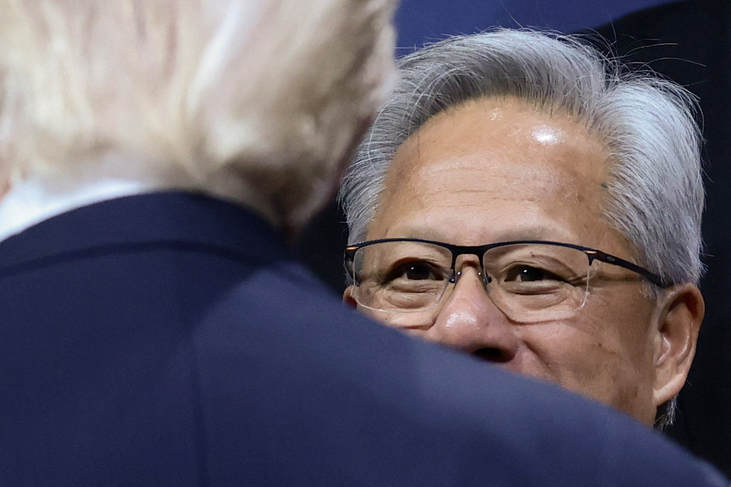 Výkonný šéf Nvidie Jensen Huang a Donald Trump. Foto: Evelyn Hockstein/Reuters