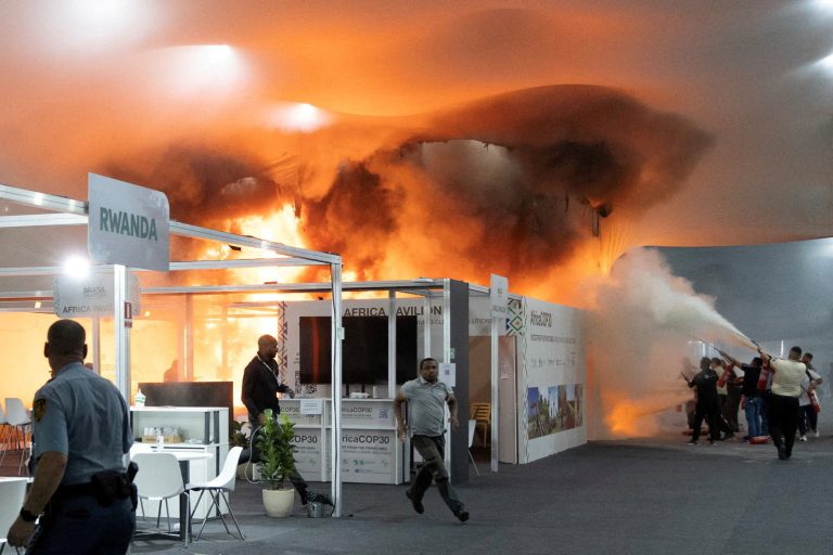 Fire at climate summit breaks up talks, Guterres warns of failure