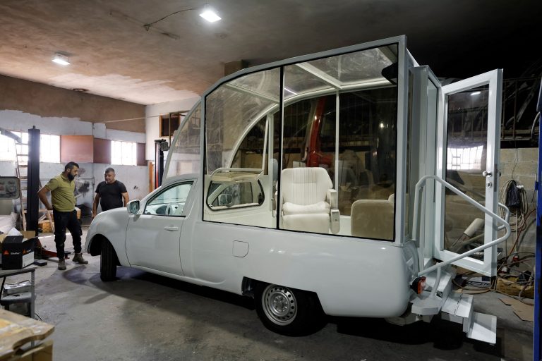 Pope Francis' vehicle converted into a mobile clinic for children in Gaza