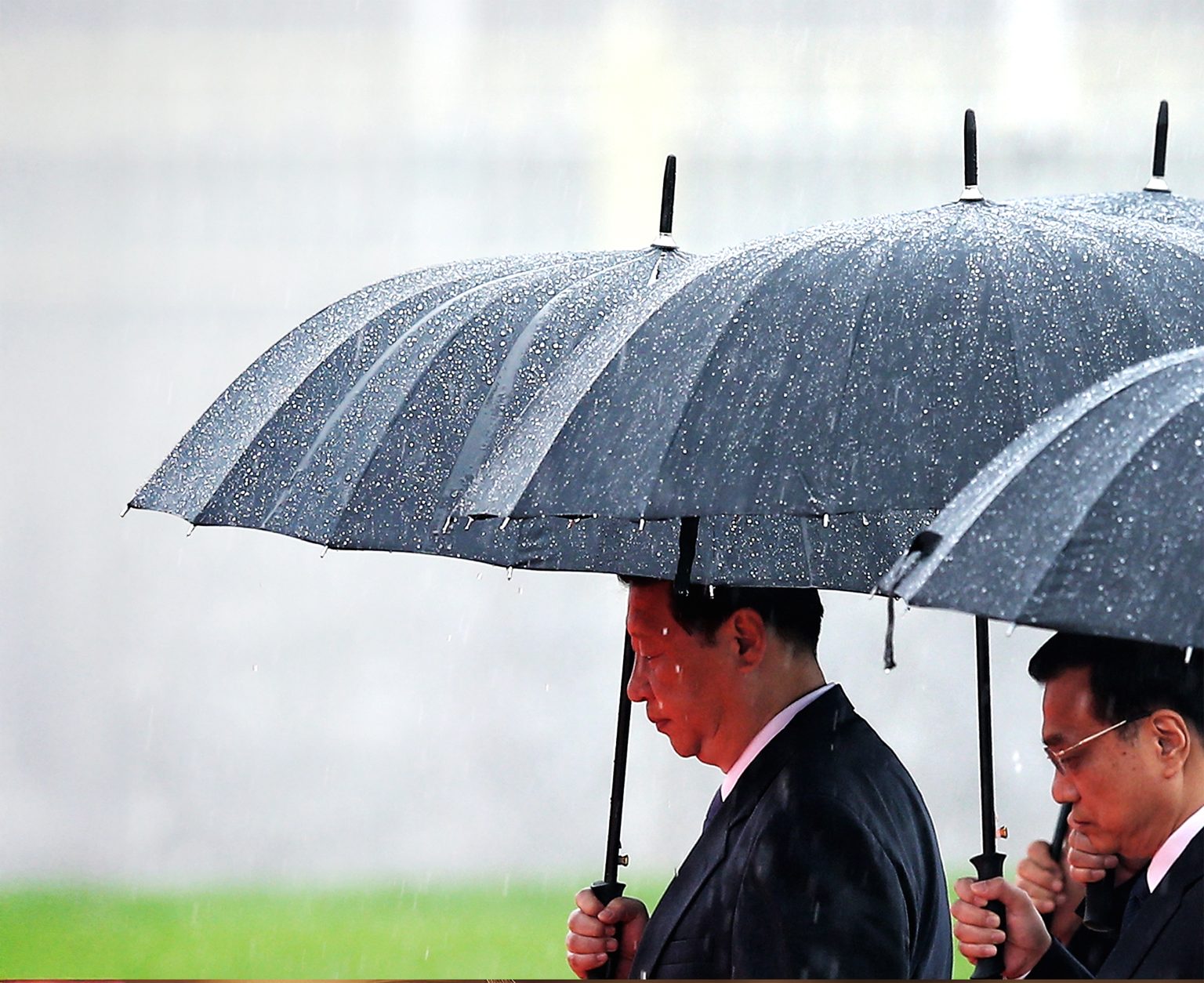 Si Ťin-pching a Li Kche-čchiang. Foto: Feng Li/Getty Images