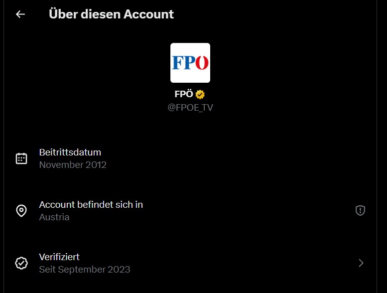 Screenshot FPÖ X