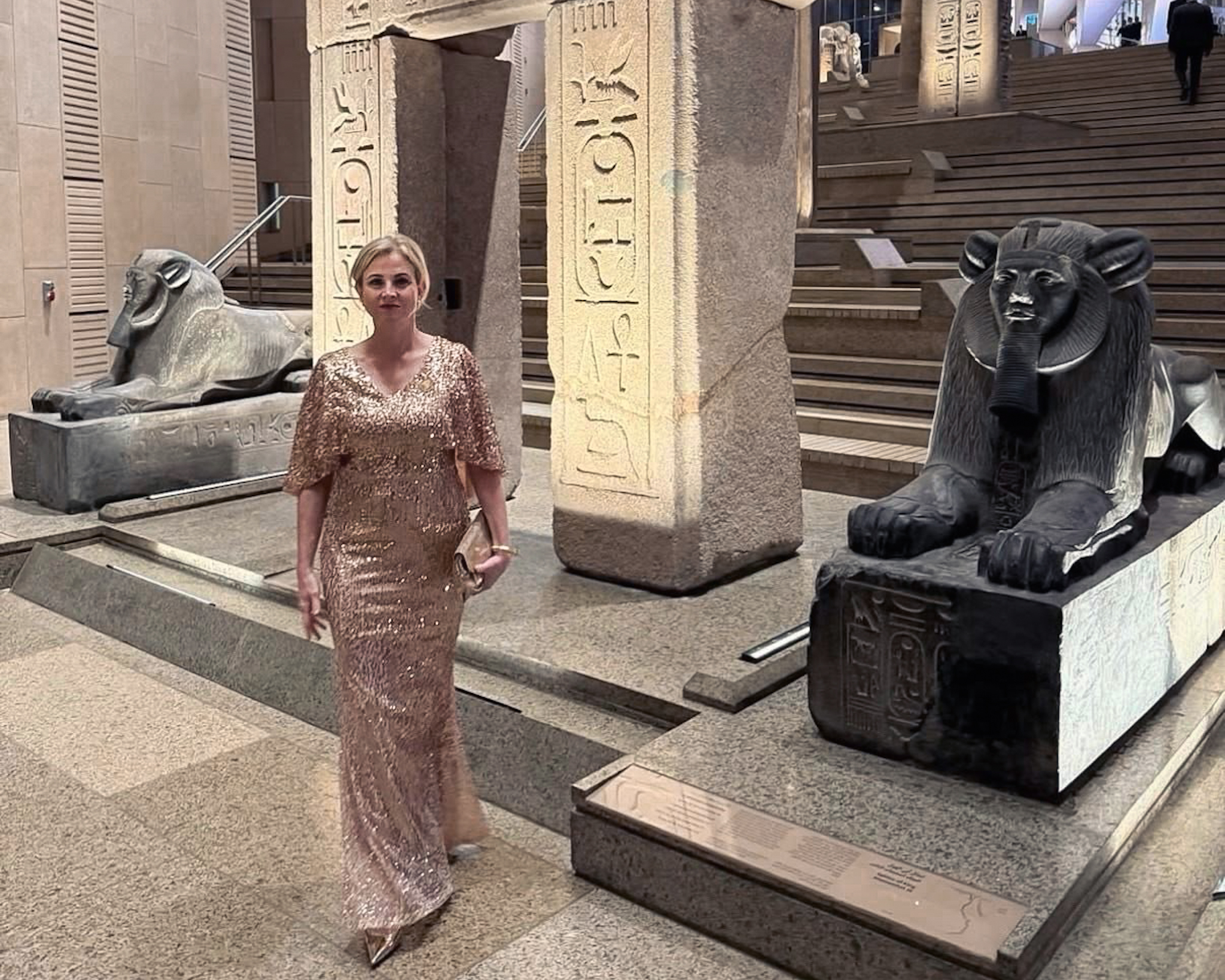 Beate Meinl-Reisinger im Goldkleid Screenshot Instagram