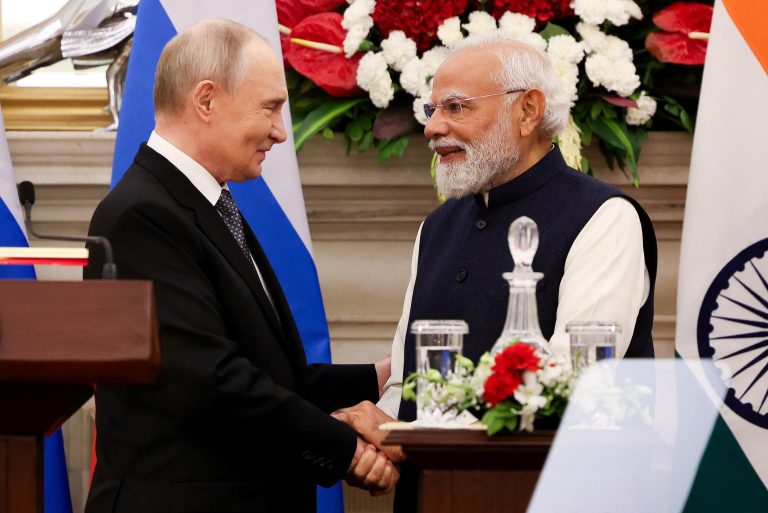 Vladimir Putin a Naréndra Módí. Foto:  Adnan Abidi/Reuters